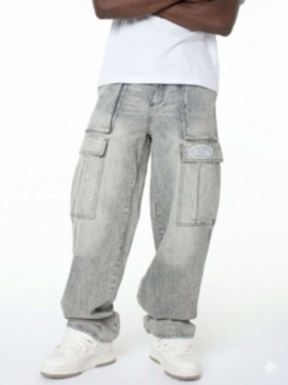 Von Dutch Outlaws Cargo Utility Baggy Jeans